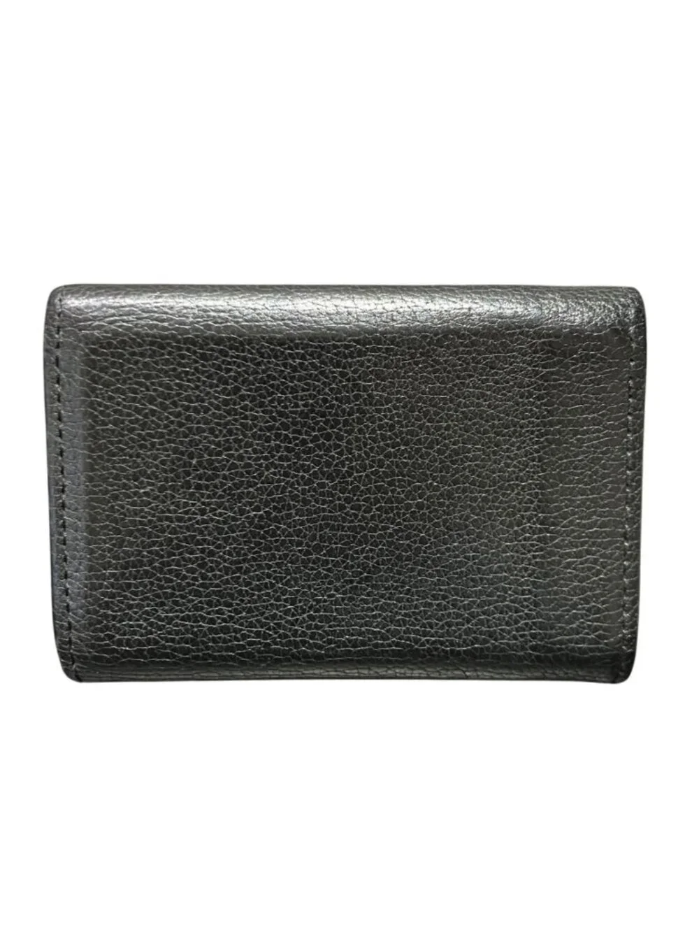 Louis Vuitton Portefeuille Lock Mini Taurillon Trifold Wallet Leather